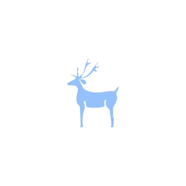 Noel Reindeer Logo Şablonu — Stok Vektör