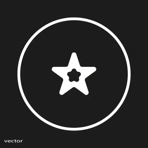 Signo Estrella Vector Iilustración — Vector de stock