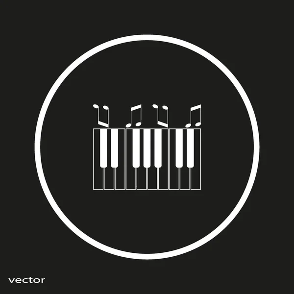 Synthesizer Flat Icon Vektor Illustration Musikinstrumentenkonzept — Stockvektor