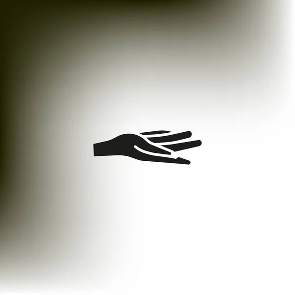 Χέρι Επίπεδη Εικονίδιο Διανυσματική Απεικόνιση — Διανυσματικό Αρχείο