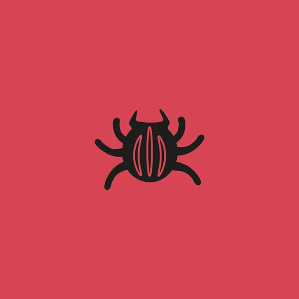 Bug Icono Plano Vector Ilustración — Vector de stock