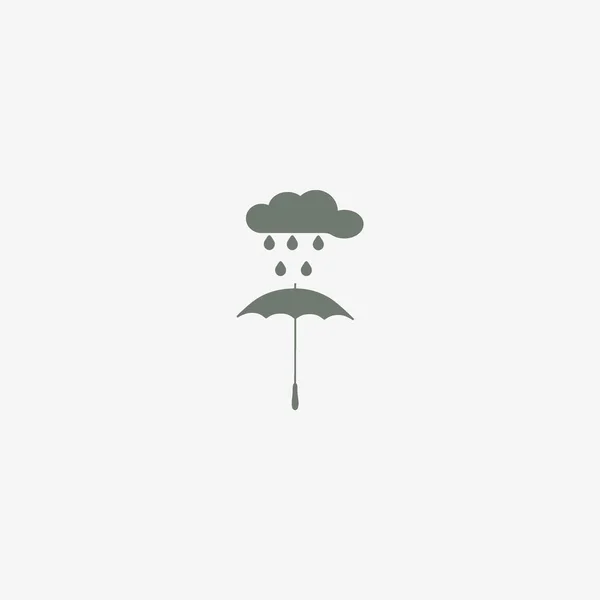 Icono Ilustración Vectorial Paraguas Precipitación — Archivo Imágenes Vectoriales