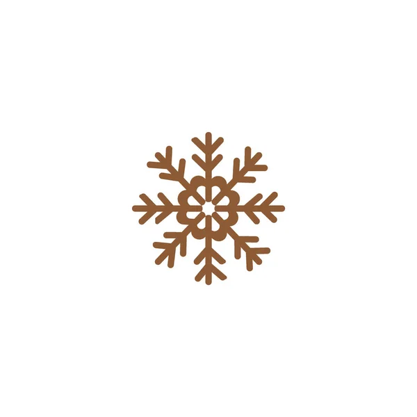 スノーフレーク ベクトルのアイコンのミニマルなイラスト — ストックベクタ