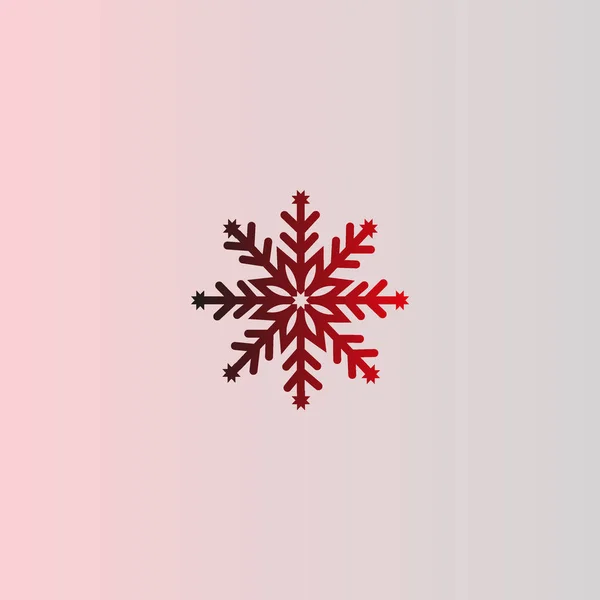 Ilustración Colorida Del Vector Del Copo Nieve — Archivo Imágenes Vectoriales