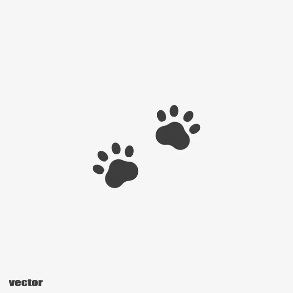 Ilustração Vector Pegada Animal — Vetor de Stock