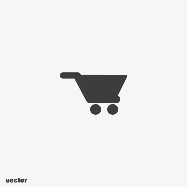 Ícone Minimalista Carrinho Compras Ilustração Vetorial — Vetor de Stock