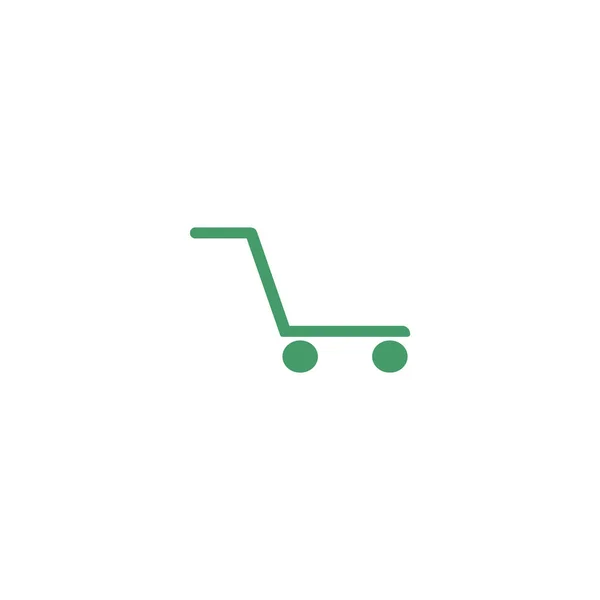 Minimalistic Icon Shopping Cart Vector Illustration — Stock Vector