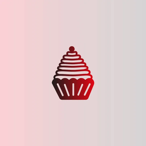 Apetitivo Pedazo Pastel Logotipo Plantilla — Archivo Imágenes Vectoriales