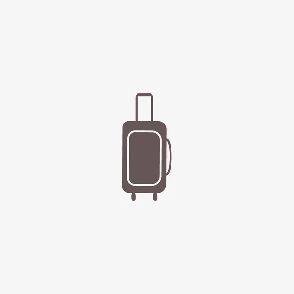 Stijlvolle Koffer Logo Sjabloon — Stockvector
