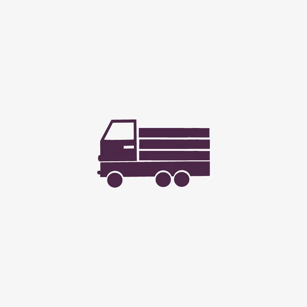 Enorme Levering Vrachtwagen Vectorillustratie — Stockvector