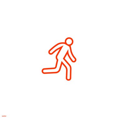 Çalışan adam basit simge silüeti