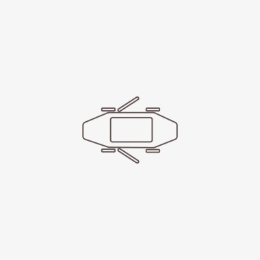 Binek otomobil minimalist vektör simgesi