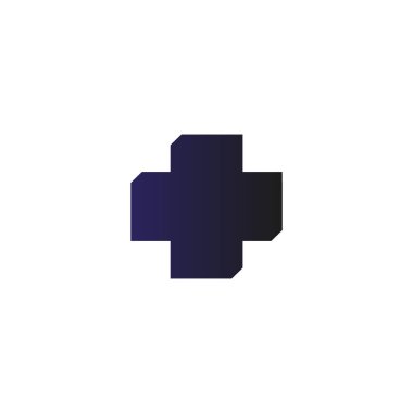 Tıbbi düz simgesi, vektör, illüstrasyon çapraz 