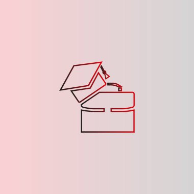 Bekarlığa veda kap Logo şablonu ile modern bavul