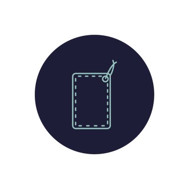 asmak etiketi düz simgesi, vektör çizim 