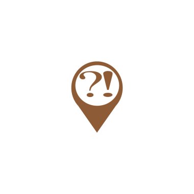 Soru ve ünlem işareti vektör çizim