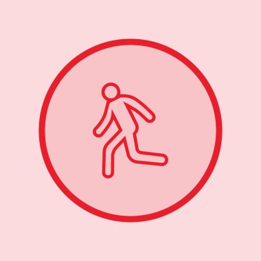 Çalışan adam basit simge silüeti