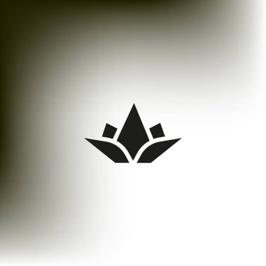 Soyut çiçek düz simgesi 