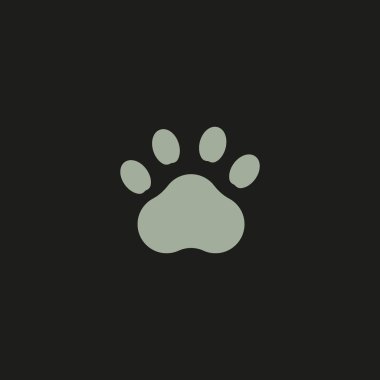 Hayvan ayak izi vektör çizim