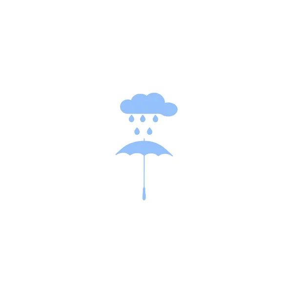 Vector Illustration Icon Umbrella Precipitation — Stock Vector