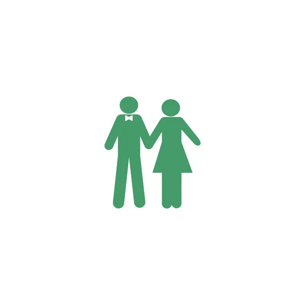 Vector Pictogram Van Man Vrouw Samen — Stockvector