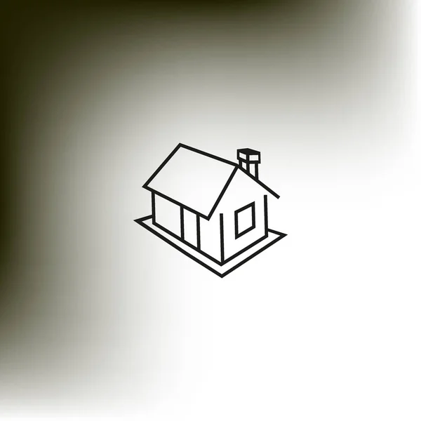 房子平面图标 矢量插图 — 图库矢量图片