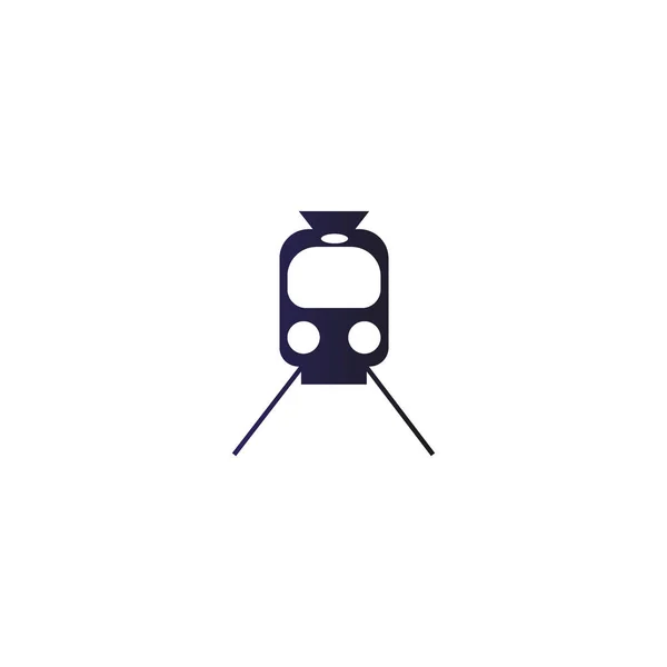 Illustration Vectorielle Icône Train Simple — Image vectorielle