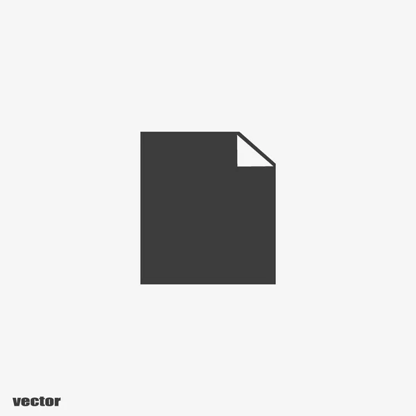 Simple Icono Vector Minimalisitc Archivo Digital Hoja Papel — Vector de stock