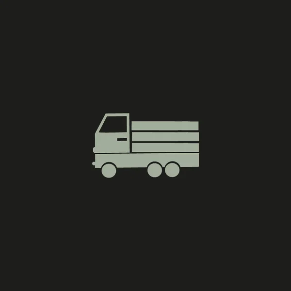 Enorme Levering Vrachtwagen Vectorillustratie — Stockvector