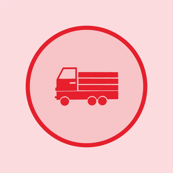 Illustration Vectorielle Camion Livraison Énorme — Image vectorielle