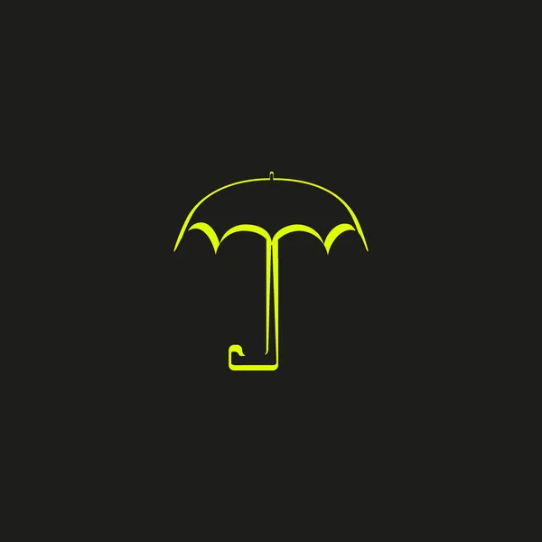 開いている傘のベクトル イラスト アイコン — ストックベクタ