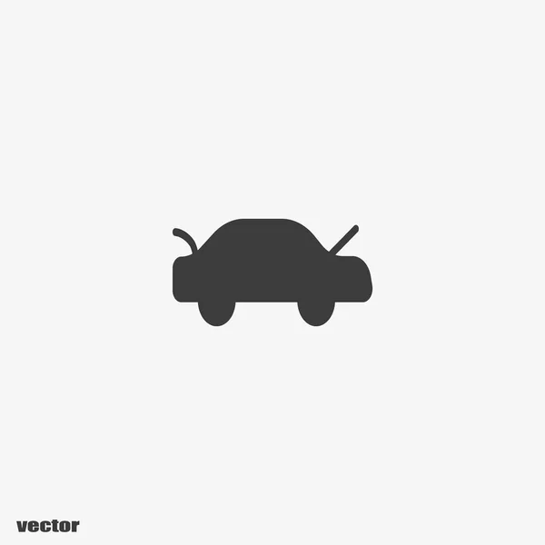 Minimalistic Vector Icon Passenger Car — Stock Vector