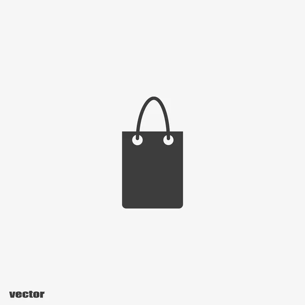 Minimalistische Vektor Ikone Der Einkaufstasche — Stockvektor