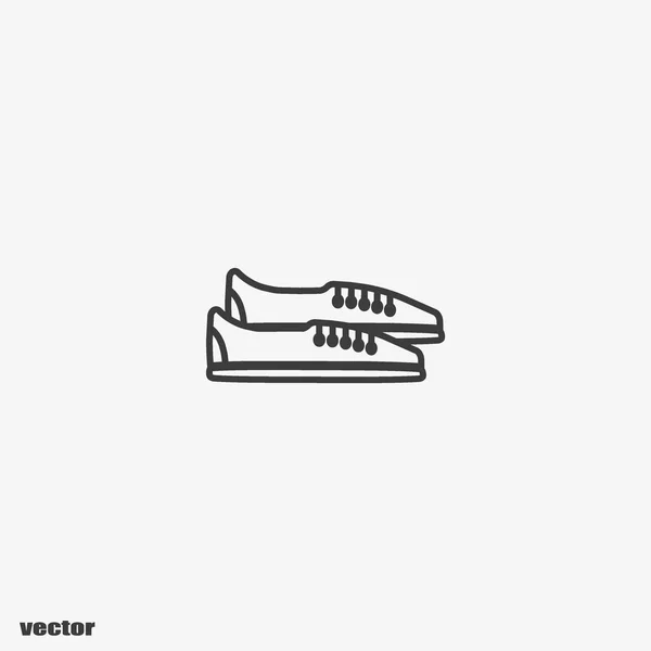 Sneakers Platt Stilikon Vektorillustration — Stock vektor