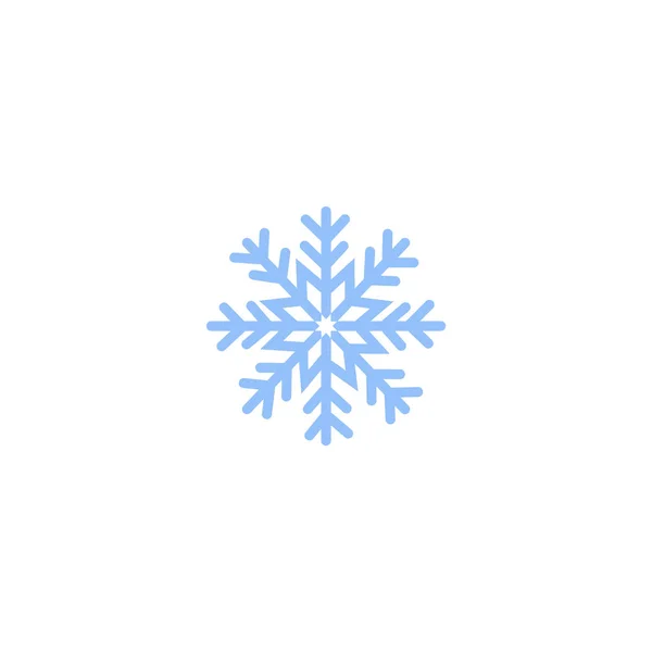 Минималистическая Иллюстрация Снежинки Векторная Иконка — стоковый вектор