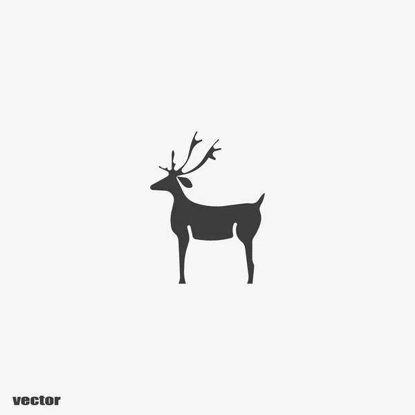 Plantilla Logotipo Renos Navidad — Vector de stock