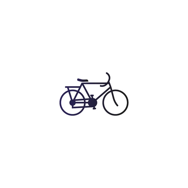 Fiets Plat Stijlicoon Vectorillustratie — Stockvector