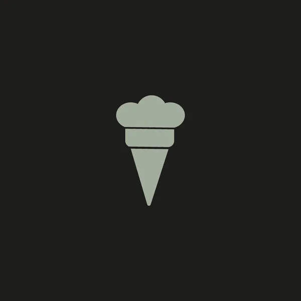 Minimalistic Icon Ice Cream Vector Illustration — Stock Vector