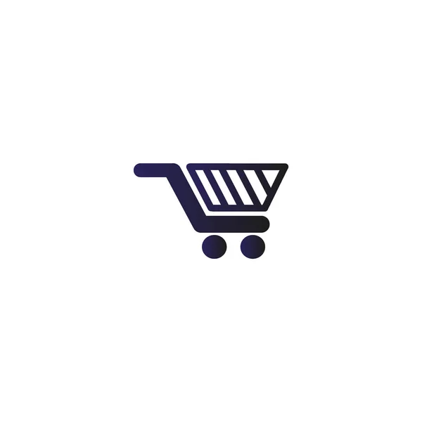 Minimalist Icon Shopping Cart Vector Illustration — Stock Vector