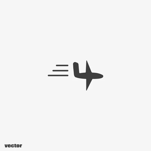 Πρότυπο Λογότυπο Ανατολίτικο Αεροπλάνο — Διανυσματικό Αρχείο