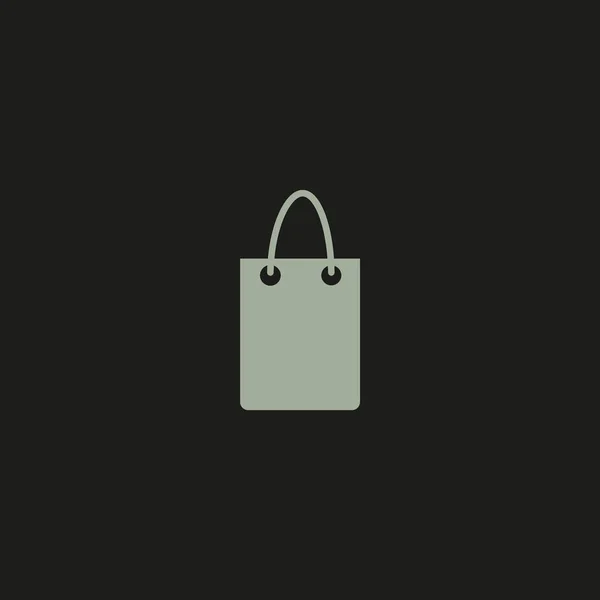 Icono Vector Minimalista Bolsa Compras — Archivo Imágenes Vectoriales