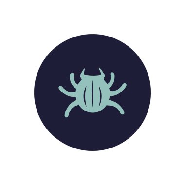 Böcek düz simgesini, vektör, illüstrasyon