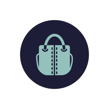 kadın el çantası düz simgesi 