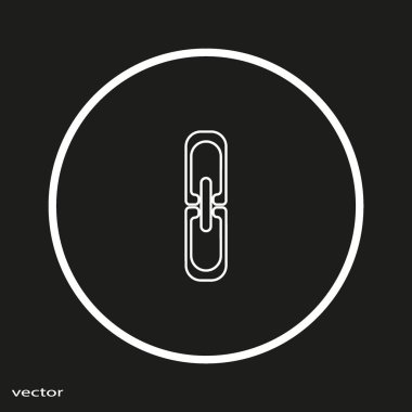 zincir baklalarinin vektör çizim minimalist simgesi