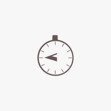 Kronometre web simgesi, minimalist vektör çizim
