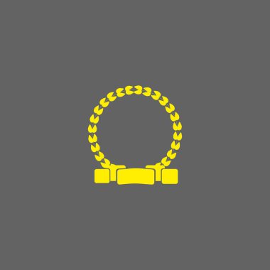 kupa düz simgesi, vektör illüstrasyonu 