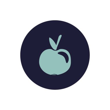 Renkli lezzetli elma vektör çizim