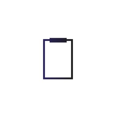 minimallistic vektör simgesi olarak Pano kağıt levha ile