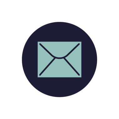 mektup zarfının minimalist vektör simgesi