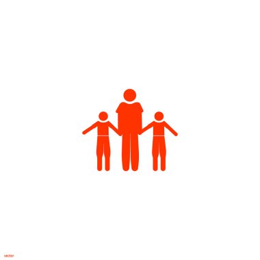 İşadamları düz simgesi, vektör çizim